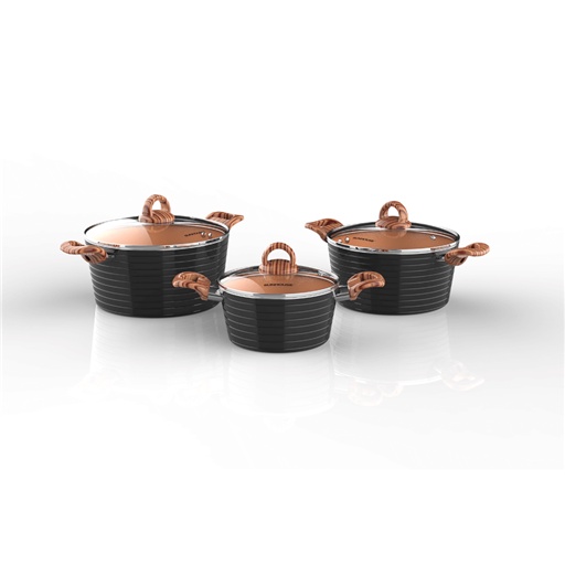 Bộ 3 nồi Ceramic Đáy Từ SUNHOUSE SHG2003
