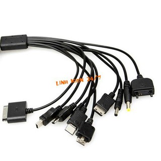 DÂY CÁP SẠC ĐA NĂNG 10 ĐẦU CỔNG USB