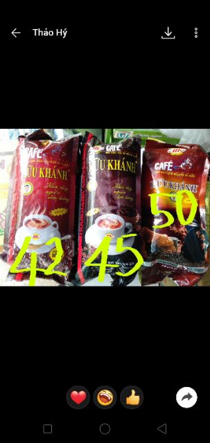 Cà phê Hữu khánh mẫu mới túi zip gói 500gam | BigBuy360 - bigbuy360.vn