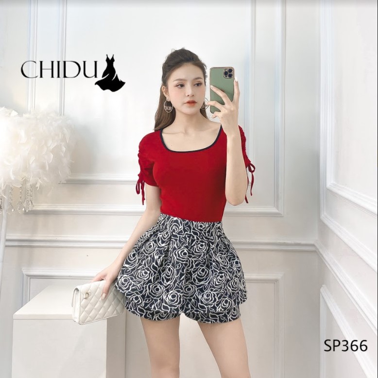 [ Mã WASTAPR giảm 10K đơn 50K] CHIDU Áo phông rút tay nữ tính SP366 | BigBuy360 - bigbuy360.vn