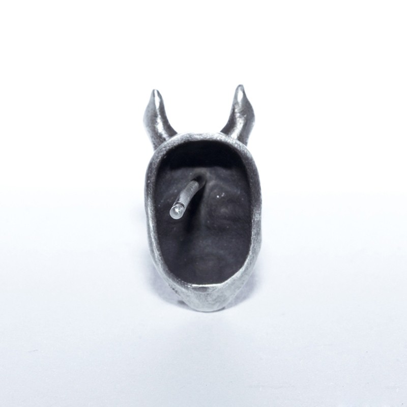 Khuyên tai hình mặt tiểu quỷ phong cách Gothic cá tính độc đáo