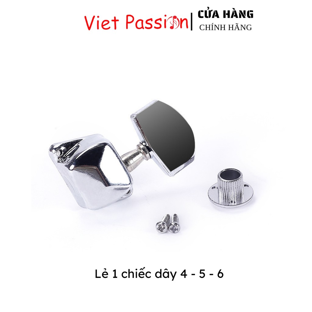 Khóa đàn guitar acoustic khóa hộp làm bằng thép không gỉ cao cấp đủ bộ Viet Passion