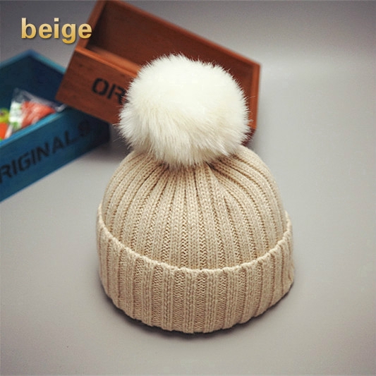 Children's warm breathable hat cute fashion light solid color leisure outdoor sports