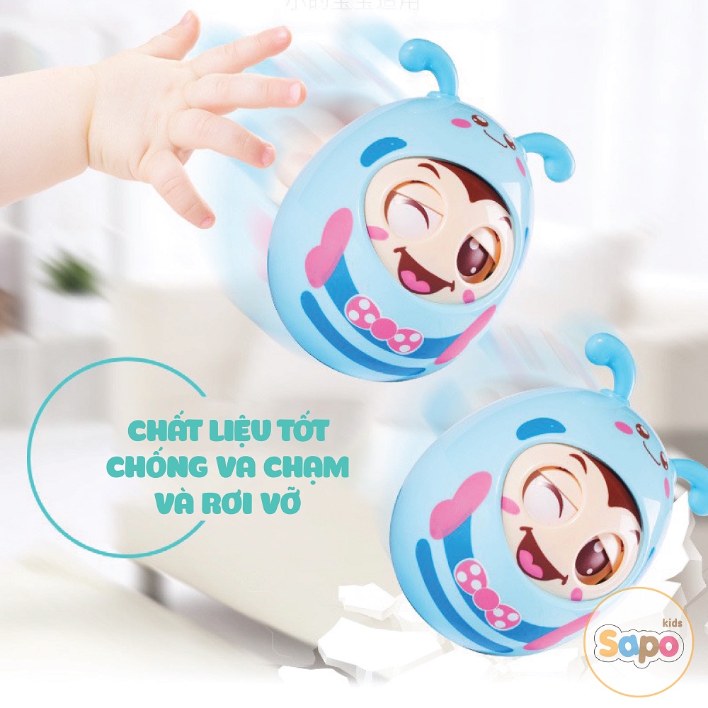 Đồ chơi con lật đật ong đáng yêu cho bé, biết nhắm mở liếc mắt, kêu leng keng SAPO KIDS