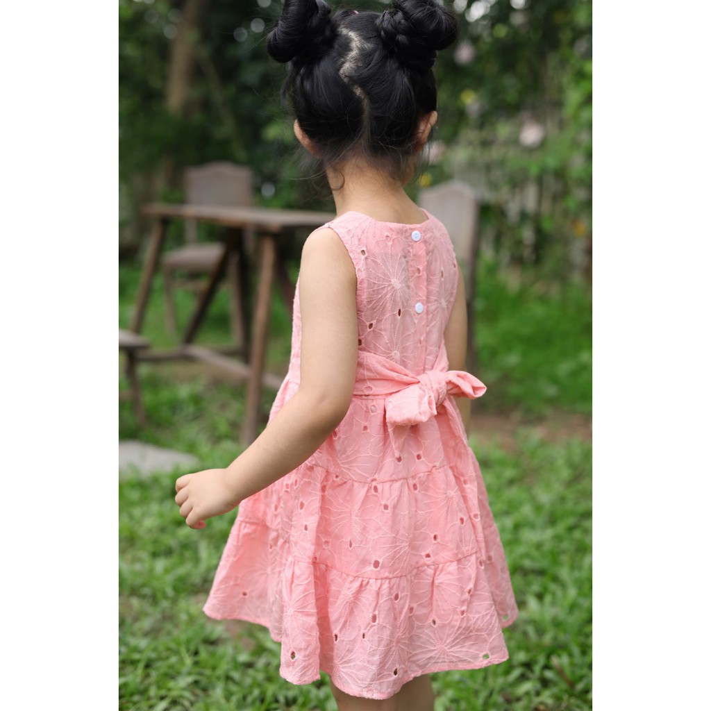 [LITTLE PINK] SUNNY DRESS - Váy đôi mẹ con sát nách