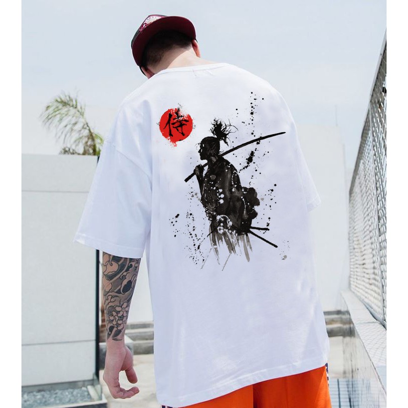 ÁO THUN, ÁO PHÔNG TAY LỠ UNISEX SAMURAI NHẬT BẢN, đủ size M L XL XXL