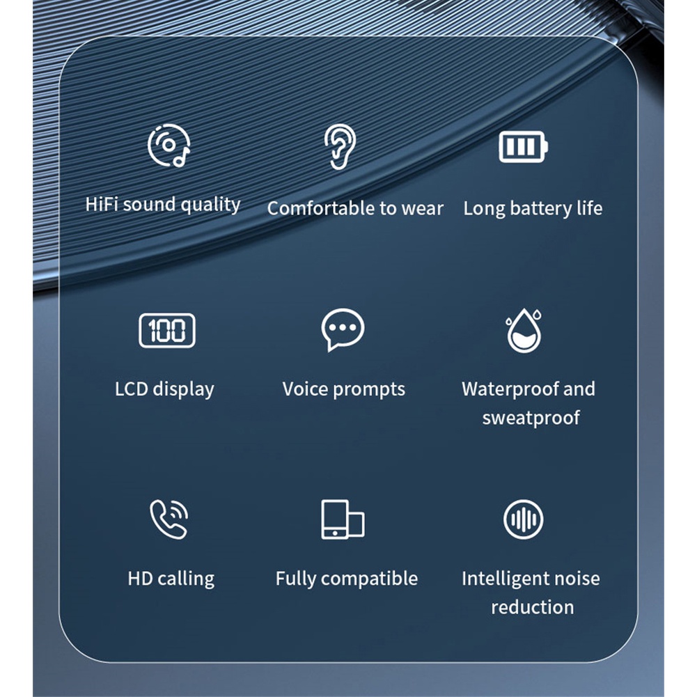 Tai Nghe Bluetooth Không Dây M-k8 Tai Nghe Dẫn Truyền Xương Kẹp Tai Tai Nghe Dẫn Khí Âm Thanh Nổi Hifi Thật Chống Nước Thể Thao Với Microphon Pk K69 C330 G9s