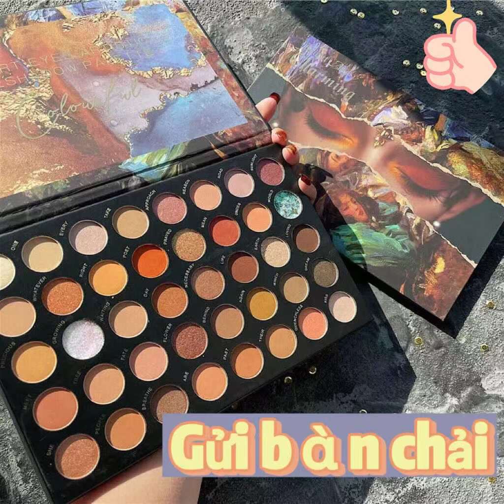 Bảng phấn mắt 40 màu lì và ánh nhũ kết hợp trang điểm mắt khói kháng nước | BigBuy360 - bigbuy360.vn