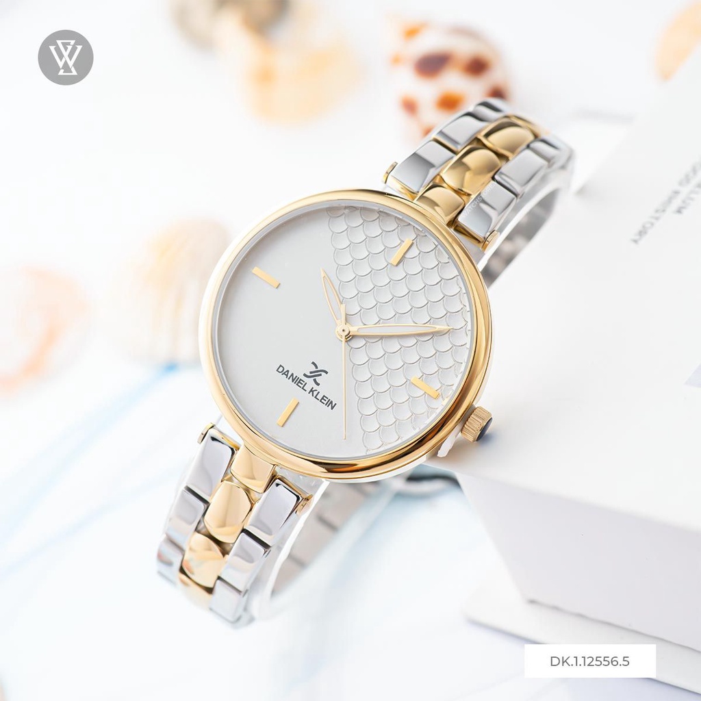 Đồng Hồ Quartz Nữ Daniel Klein WATCHSTORE DK.1.12556.5 Mặt Kính Khoáng 34mm, Dây Kim Loại, Vỏ Thép Không Gỉ