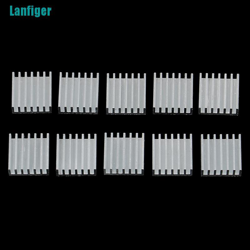 Bộ 10 chip Tản Nhiệt Điện Tử Bằng Nhôm 14 * 14 * 6mm
