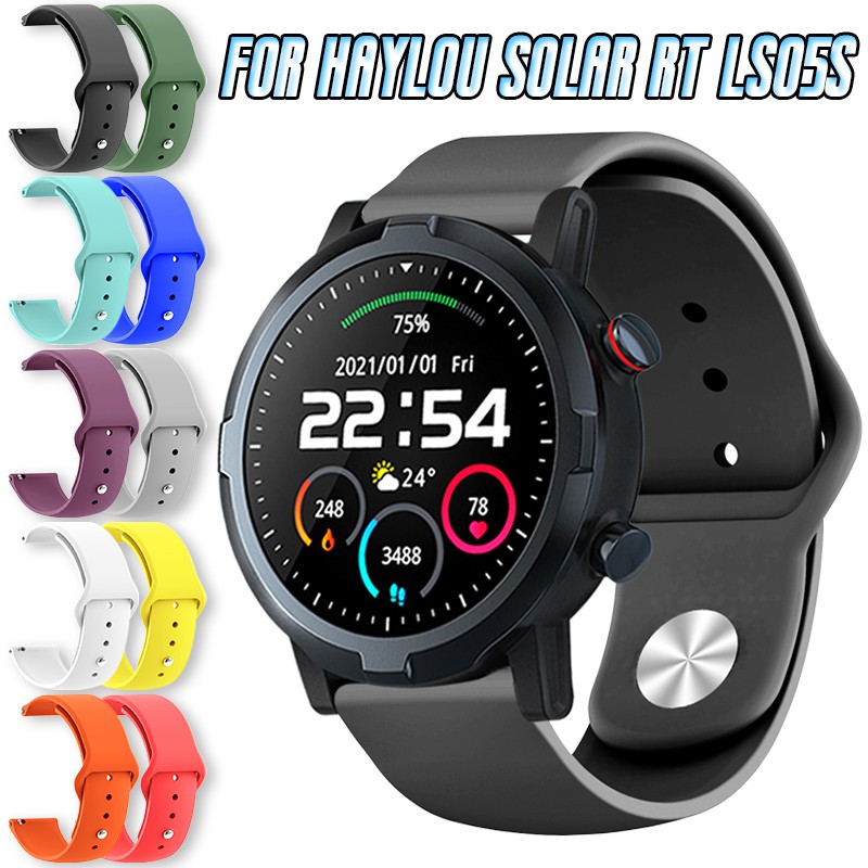 Dây Đeo Silicone 22mm Thay Thế Cho Đồng Hồ Haylou LS05S RT