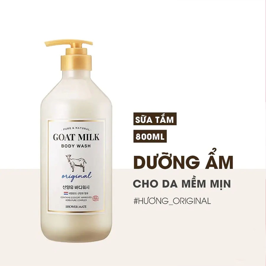 Sữa Tắm Shower Mate Sữa Dê Original 800ml