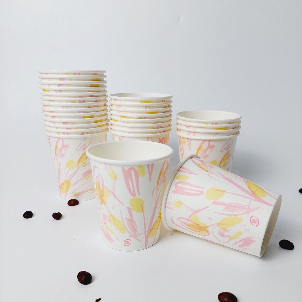 50 Cốc giấy cupcake 150ml - 5oz ly giấy NHẬP KHẨU HÀN QUỐC