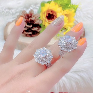 Nhẫn vàng trắng nữ, nhẫn mỹ ký mạ bạch kim đính xoàn - lokalo - đổi trả miễn phí trong 07 ngày m824822