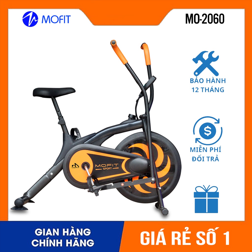 Xe Đạp Tập Thể Dục Tại Chỗ, Xe Đạp Thể Thao GYM MOFIT MO 2060 Tính Năng Cản Lực, Đồng Hồ Điện Tử - Bảo Hành 12 Tháng