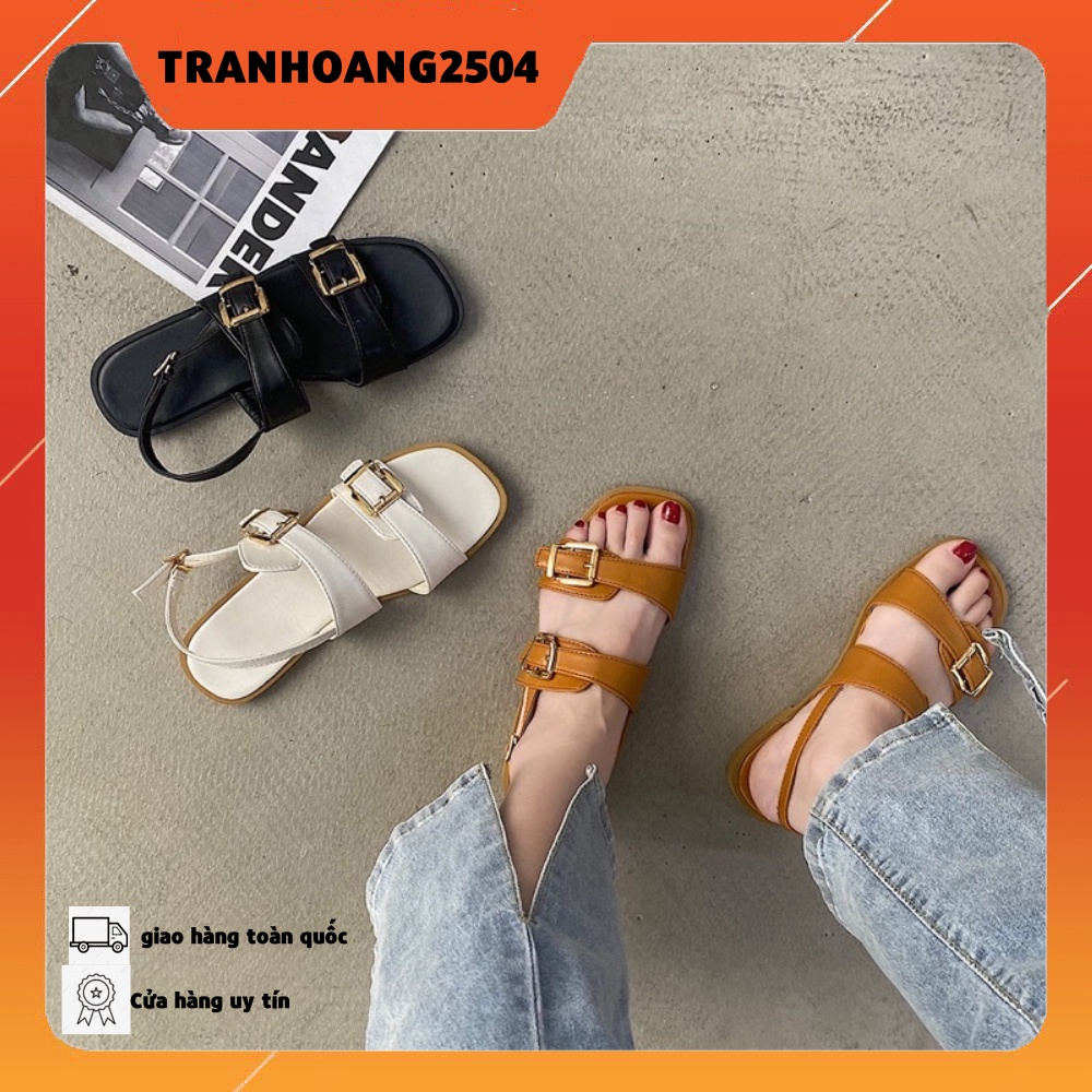 sandal 2 khuy vuông 3 màu mẫu mới về