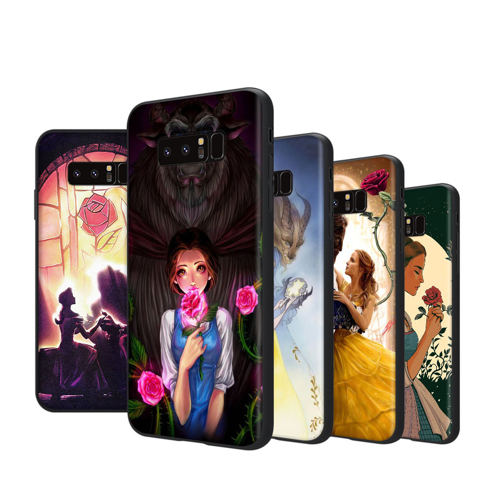 Ốp Lưng Mềm In Hình Beauty And The Beast Cho Samsung Galaxy Note 8 9 S8 S9 A7 A8 Plus S10e