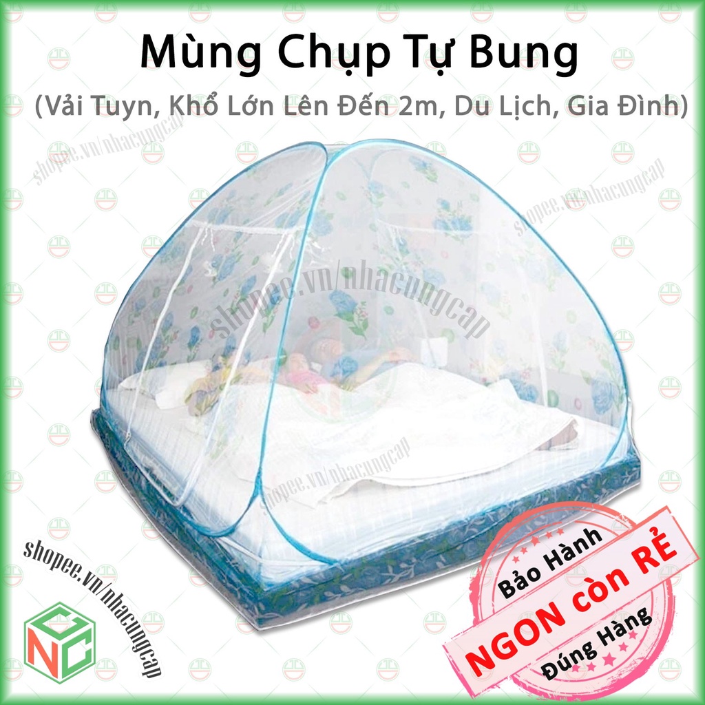 [KhoNCC] Mùng Chụp Tự Bung Đa Năng Chống Muỗi Xếp Gọn - NLVQ-1255-MCTB22