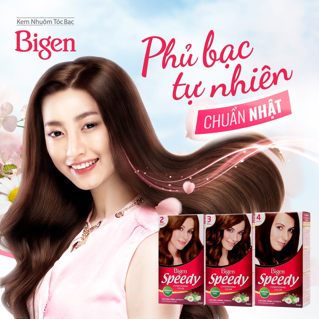 Thuốc Nhuộm Tóc Bigen Speedy Conditioning Color 80g Hasaki Sản phẩm chính hãng