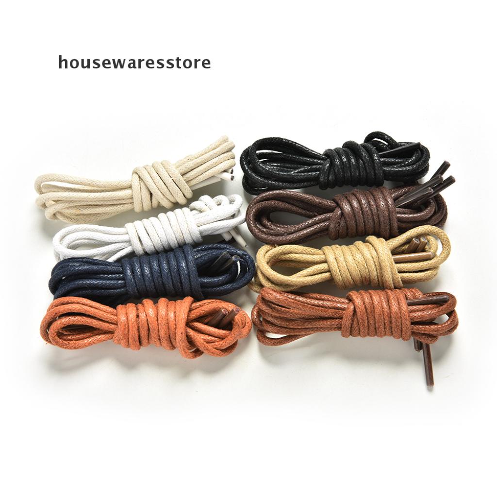 Dây giày phủ sáp dạng tròn nhiều màu sắc tùy chọn