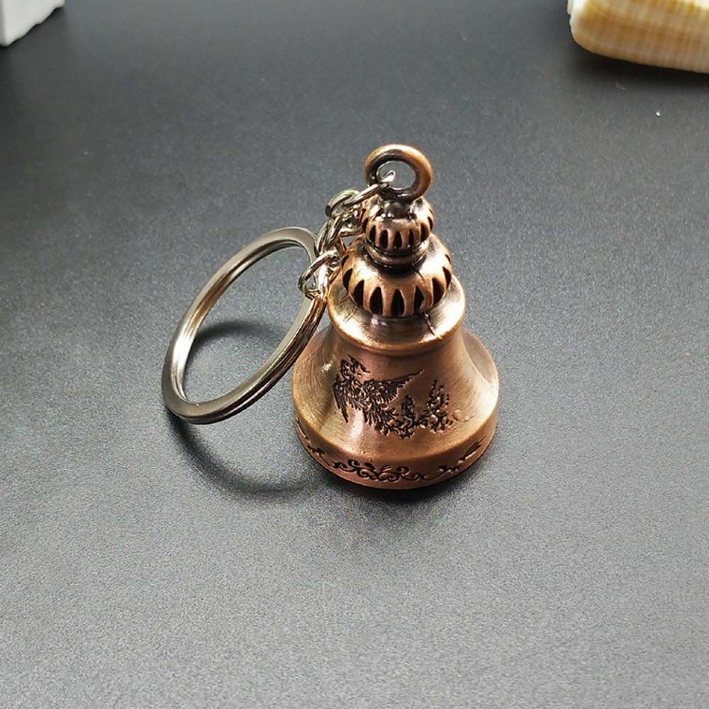 Móc khóa hình chuông gió may mắn bằng kim loại nhiều màu VANES1