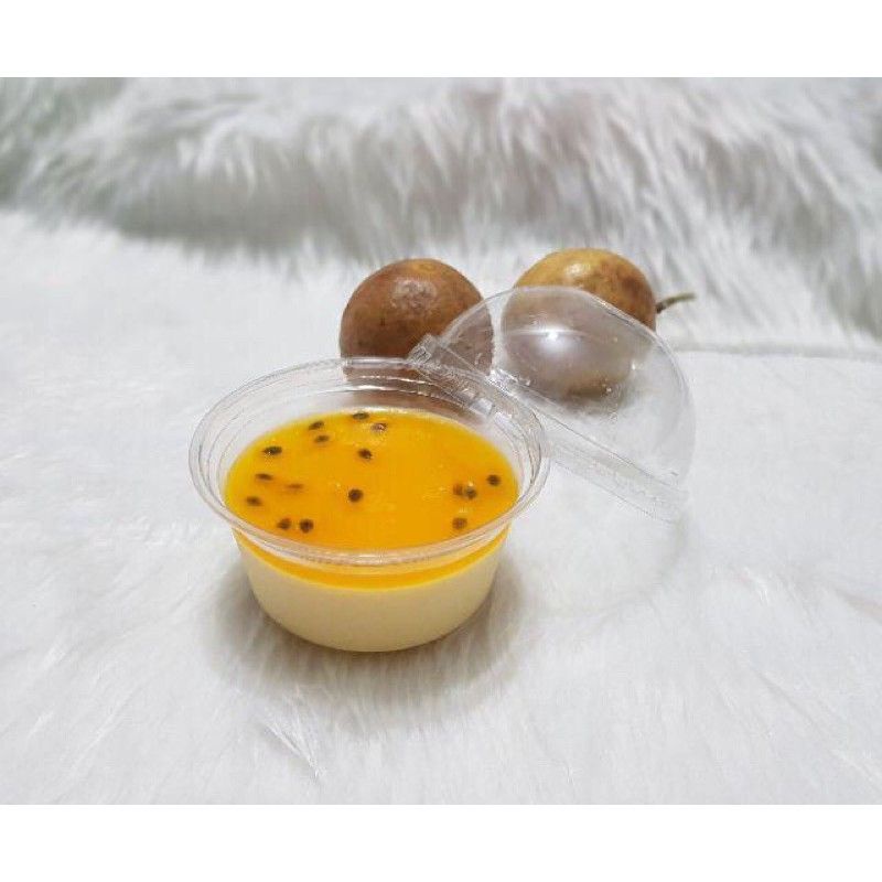 Lốc 50 LY KEM PET 200ml ly lùn, bánh kem, tàu hủ, đựng topping trà sữa dùng 1 lần