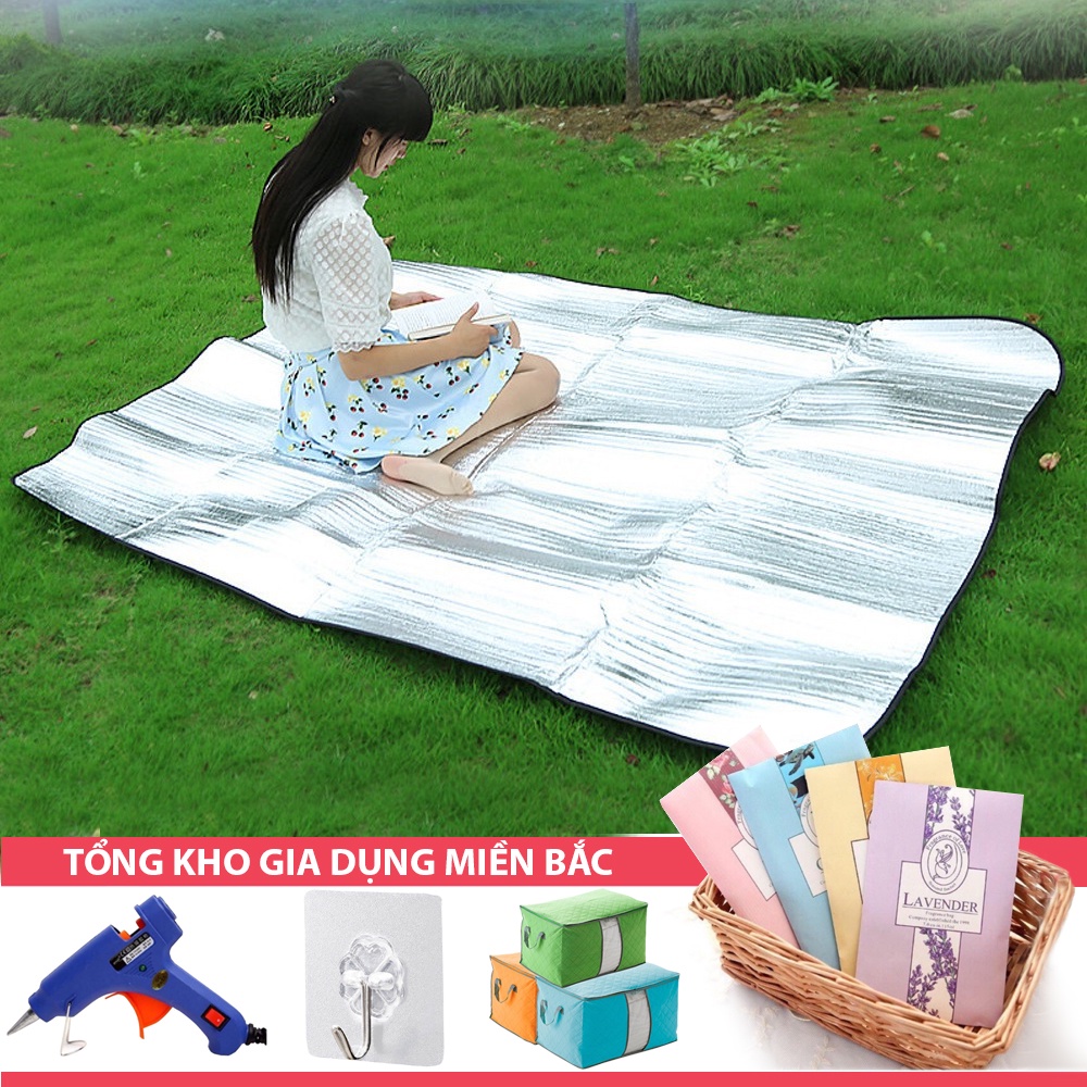 [Tổng Kho Sỉ] Chiếu Bạc Cá Nhân Loại Dày Tặng Túi Đựng - Du Lịch Gia Đình Văn Phòng 1 X 2 Mét