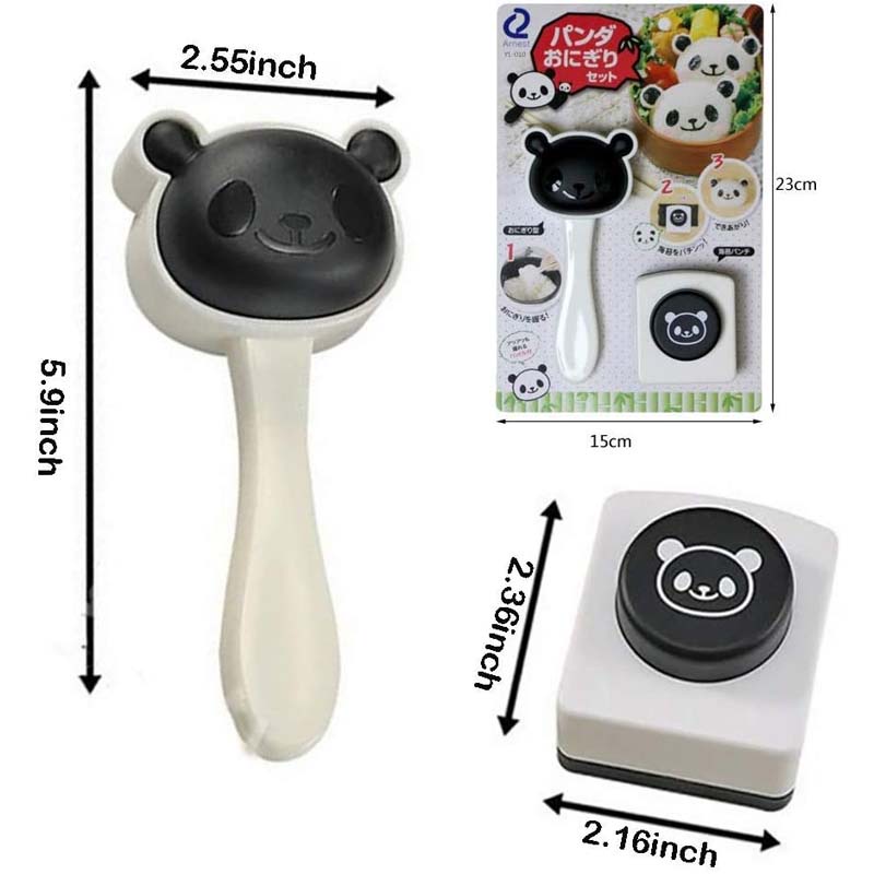 Khuôn Làm Cơm Nắm Hình Gấu Trúc Hoạt Hình Dễ Thương DIY