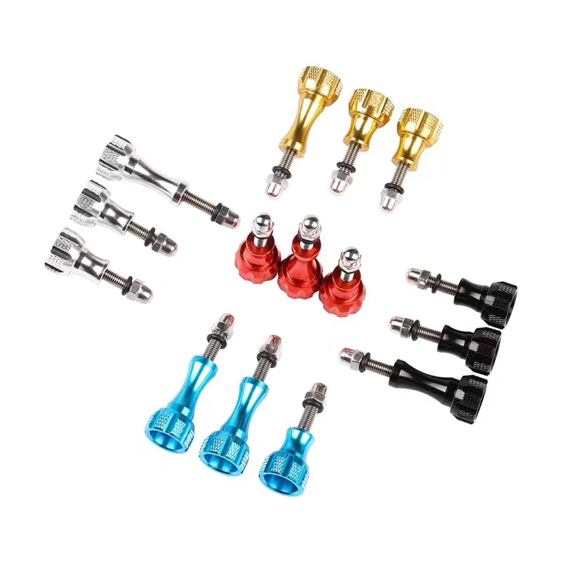 Set 3 Ốc Vít Nhôm CNC Dành Cho Camera Hành Động GoPro Hero 9 8 7 6 5 Black Yi 4K H9 | BigBuy360 - bigbuy360.vn