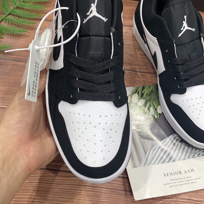 [Full Box] Giày thể thao nam nữ Sneaker Air Jordan 1 PANDA Cổ Cao, Cổ Thấp Đen Trắng Chuẩn Full Size Hot Trend 2021 | BigBuy360 - bigbuy360.vn