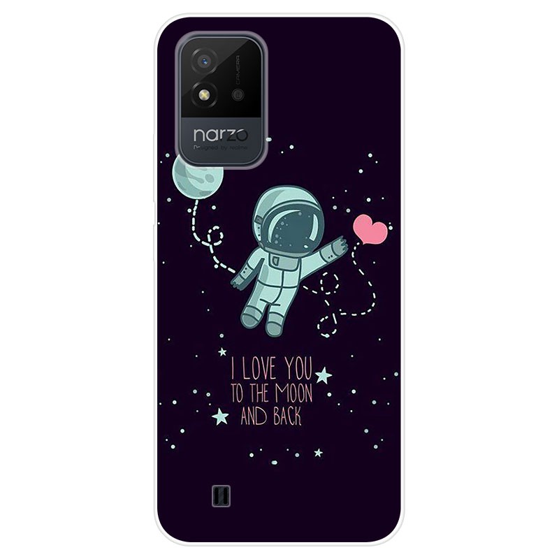 Ốp điện thoại TPU silicon mềm họa tiết hoạt hình bắt mắt cho Realme Narzo 50i Narzo50