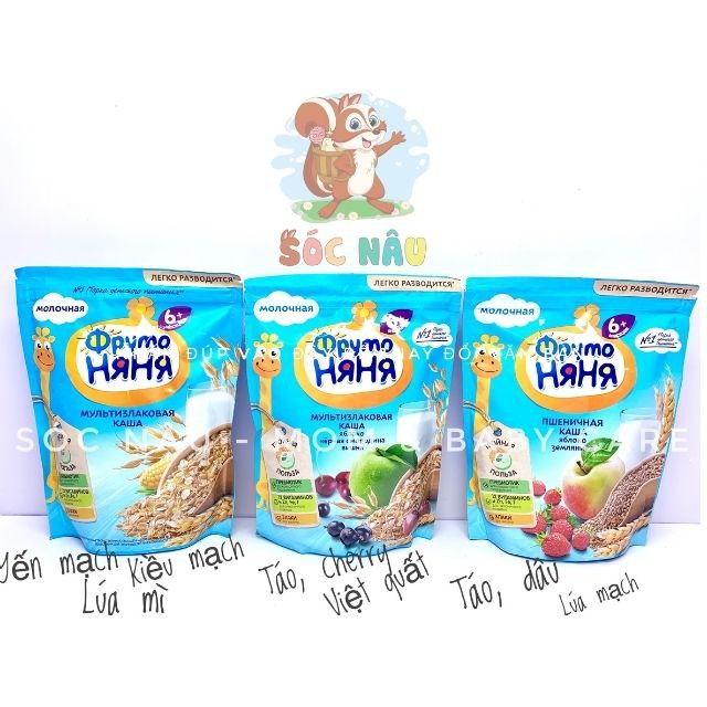 Bột Ăn Dặm Fruto Nga Cho Bé 200g