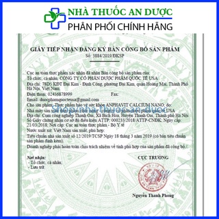 Siro Alphavit Calcium Nano d3 bổ sung canxi giúp bé cao khỏe ăn ngủ ngon hộp 20 ống x 10ml