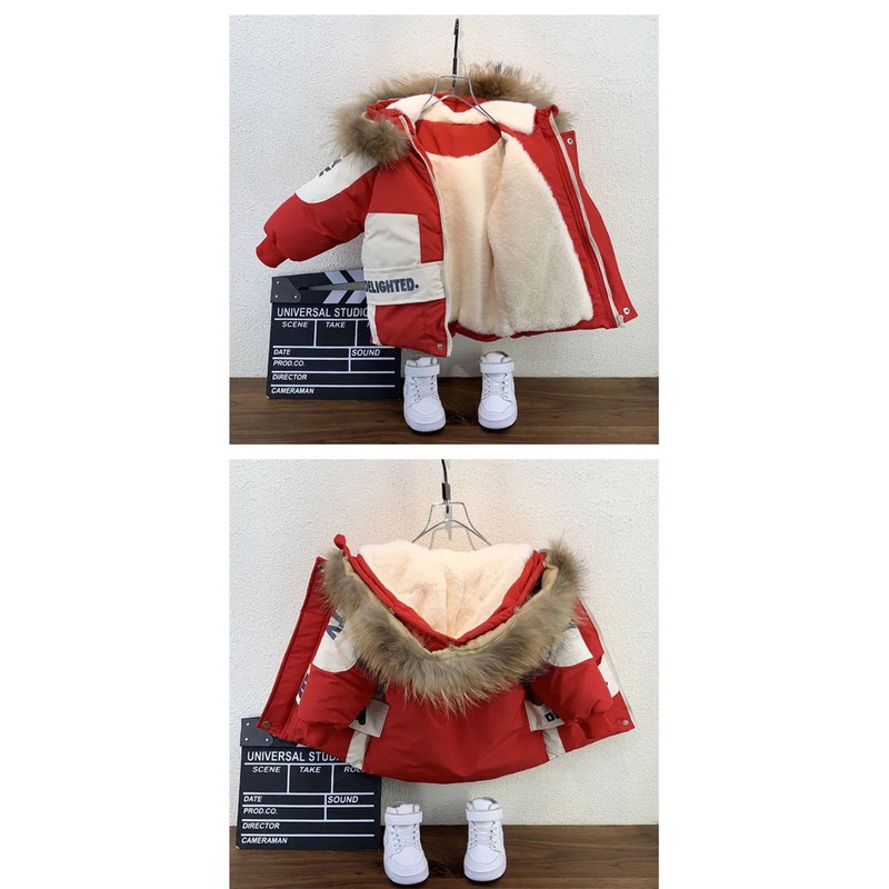 Áo Khoác Kaky Lót Lông Bé trai  Thời trang Thu Đông Quảng Châu