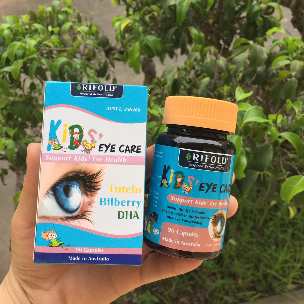 VIÊN BỔ MẮT RIFOLD KIDS'EYE CARE 90 VIÊN DÀNH CHO BÉ TỪ 6 TUỔI TRỞ LÊN.