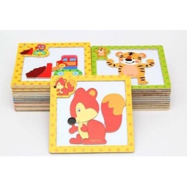 Tranh Ghép Nam Châm Bằng Gỗ  - Đồ Chơi Ghép Hình Tư Duy Sáng Tạo Cho Bé