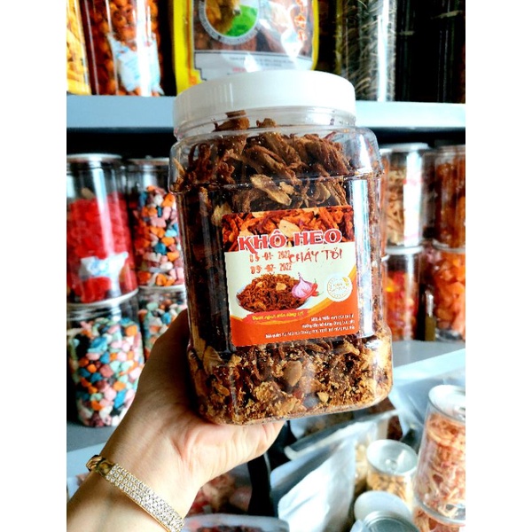 500GR Khô heo cháy tỏi thơm ngon đậm vị chất lượng, Khô heo giá tốt