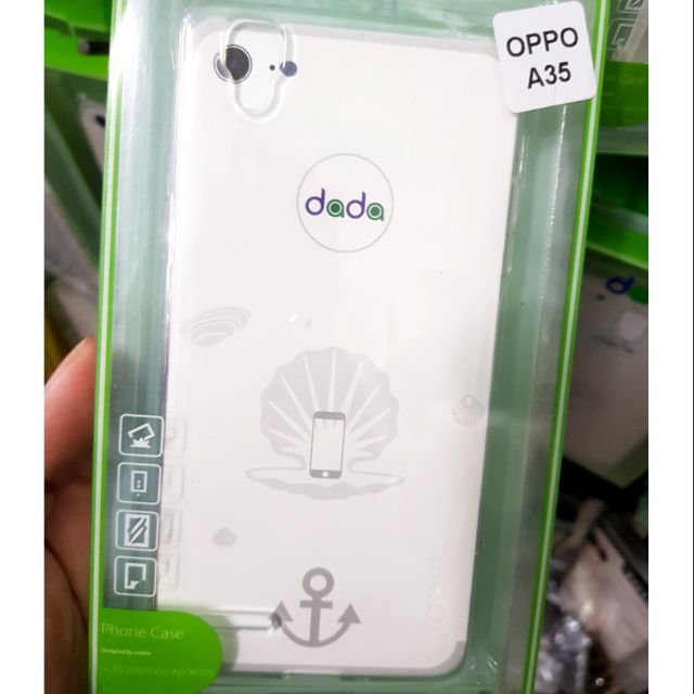 Ốp lưng Oppo A35/F1 dẻo hộp trong suốt chống vàng ố