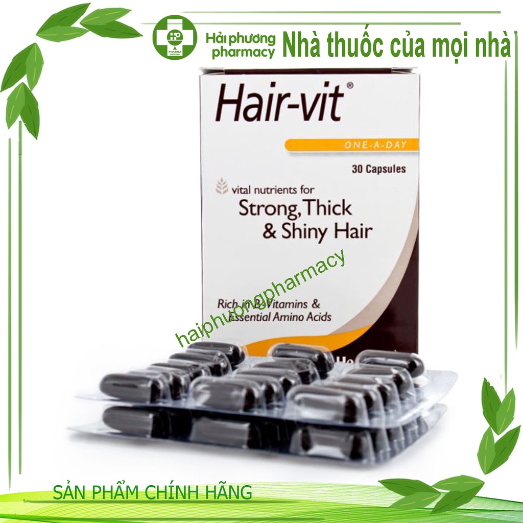 Healthaid Hair-vit – Kích thích mọc tóc nhanh, ngăn ngừa rụng tóc (lọ 30 viên)