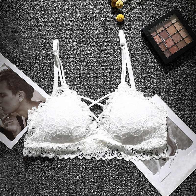 Bra phối ren hoa thiết kế chống trượt quyến rũ