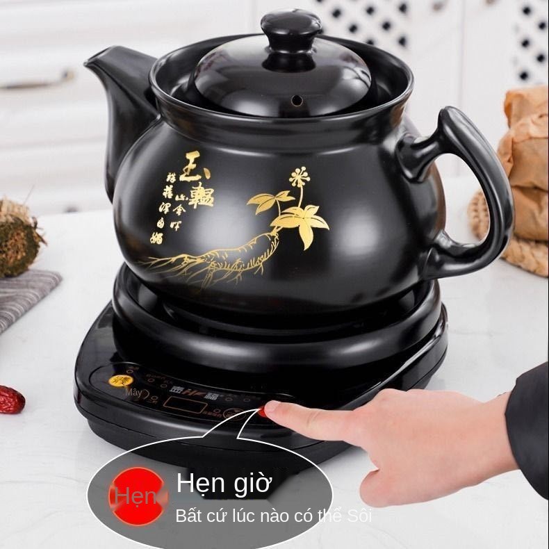 Nồi đun chia nhiệt tự động, ấm sắc thuốc bắc, gốm sứ gia dụng hầm điện, máy và nấu