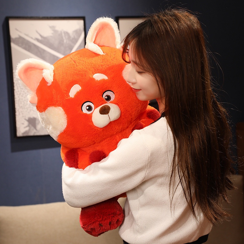 Đồ chơi nhồi bông Hình Gấu Trúc Disney Màu Đỏ Dễ Thương 40cm