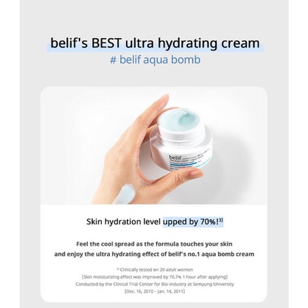 Kem dưỡng da Belif aqua bomb 75ml chăm sóc da hiệu quả