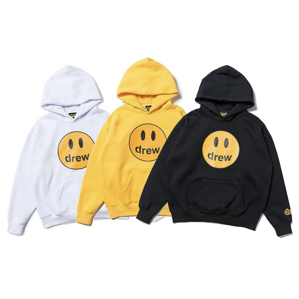 Áo hoodie Unisex Drew fom rộng 65 kg, áo nỉ siêu dày trẻ trung