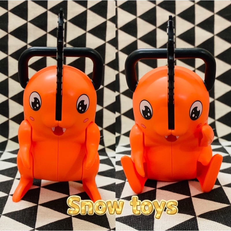 Mô hình Chainsaw Man - Mô hình Pochita Đồ chơi Pochita cử động được tay chân đuôi lưỡi cưa  - Cao 15cm