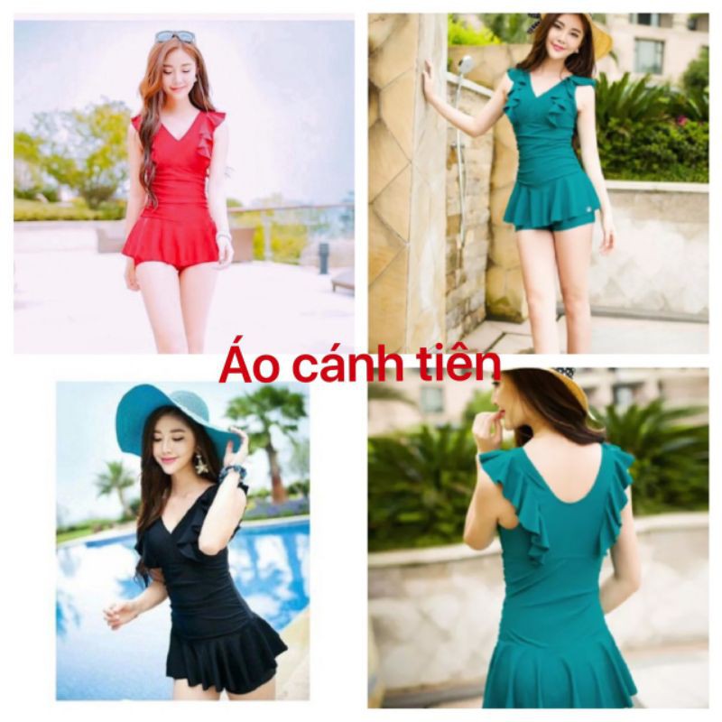 Bộ bơi nữ liền thân tay cánh tiên đẹp(35_90kg)
