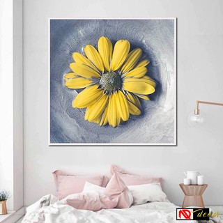 Tranh Hiện Đại treo tường Hoa Cúc 3D trang trí phòng khách đẹp Decor nhà xinh nghệ thuật hiện đại HĐ968