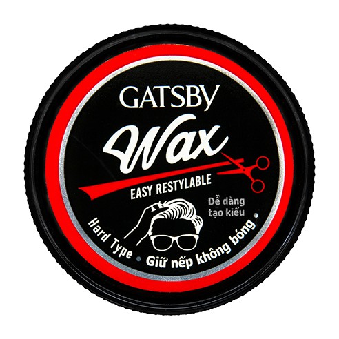 Wax Tạo Kiểu Tóc Gatsby Easy Restylable - Giữ Nếp Không Bóng 65g