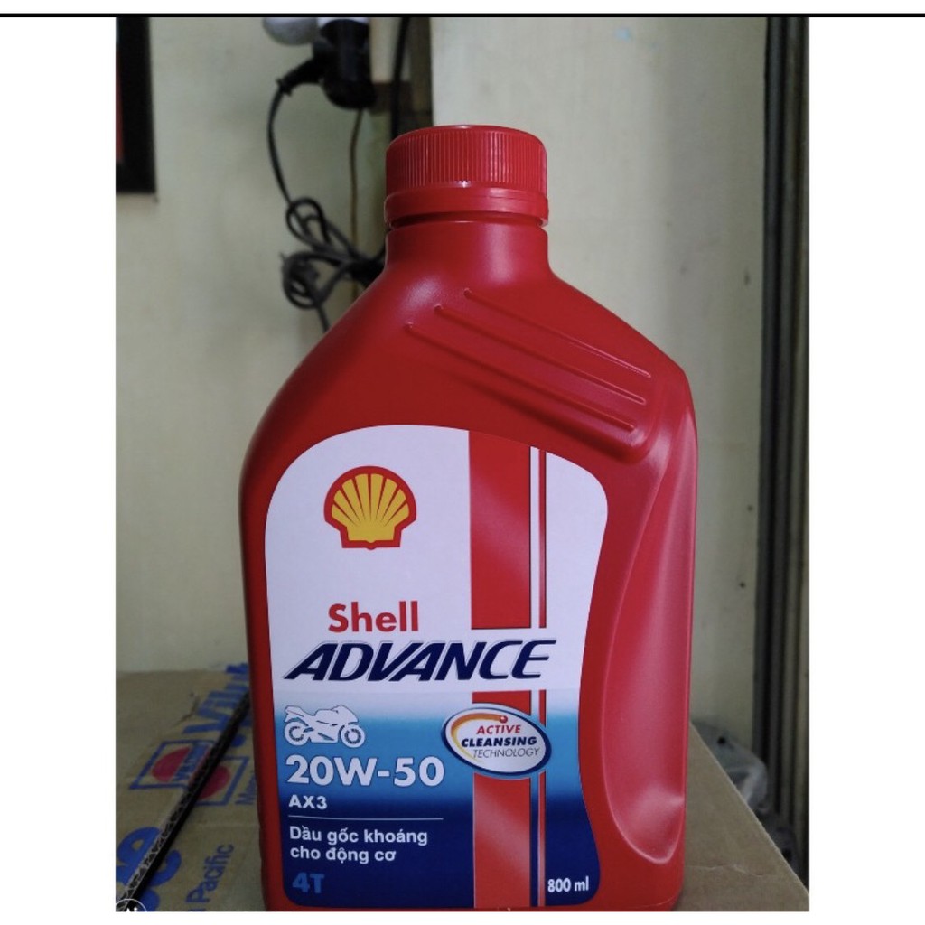 Dầu nhớt xe máy Shell Advance AX3 20w50 (800ml)