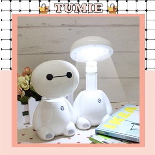 Đèn học để bàn tích điện thông minh, đèn mini trang trí phòng học mô hình robot